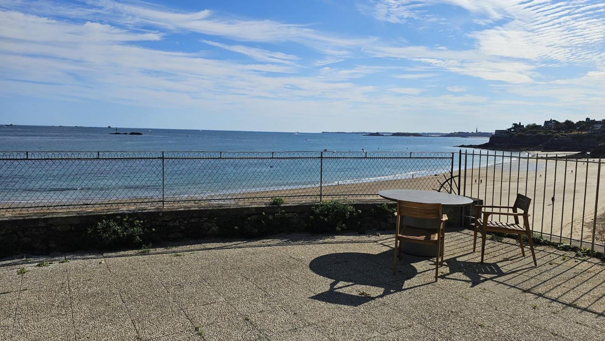 Vue Pleine Mer A La Perle Marine - La Terrasse Dinard Esterno foto